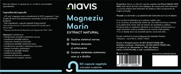 Magneziu Marin Extract Natural 60 cps - Img 2