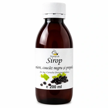 Sirop de coacaze negre si propolis cu miere de albine - 200ml by Dr. Ing. Cornelia Dostetan Abalaru apicultor - Img 5