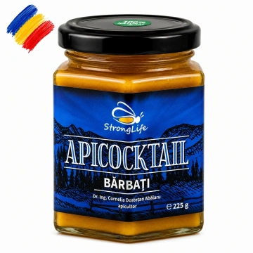 ApiCocktail® Barbati - 225g cocktail apicol pentru imunitate cu miere, polen, propolis, apilarnil by Dr. Ing. Cornelia Dostetan Abalaru apicultor