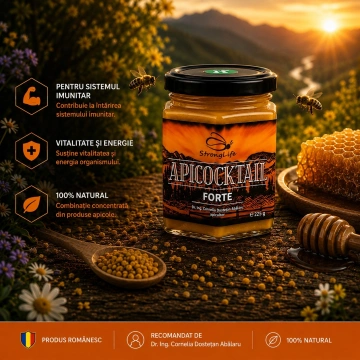 ApiCocktail® Forte - 225g cocktail apicol pentru intarirea sistemului imunitar, revitalizarea si energizarea organismului by Dr. Ing. Cornelia Dostetan Abalaru apicultor - Img 4