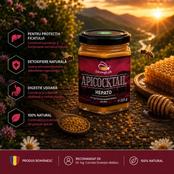 ApiCocktail® Hepato - 225g cocktail apicol pentru protectia si regenerarea celulelor hepatice by Dr. Ing. Cornelia Dostetan Abalaru apicultor - Img 4