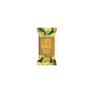 Baton de ovaz cu banane, bio, 40g, Lifebar