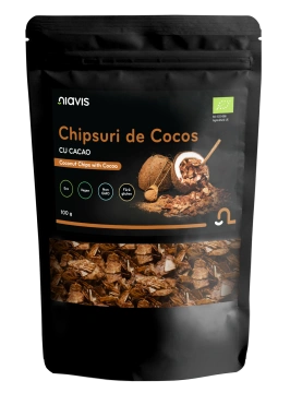 Chipsuri de Cocos cu Cacao Ecologice/Bio 100g