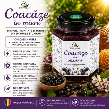 Coacaze in miere - 225g by Dr. Ing. Cornelia Dostetan Abalaru apicultor - Img 3