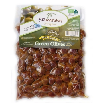 Masline verzi vidate bio 250g Stamatakos Olivegrove