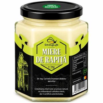 Miere de rapita 100% naturala - 1kg by Dr. Ing. Cornelia Dostetan Abalaru apicultor