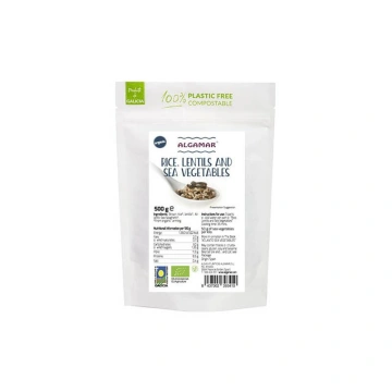 Orez si linte cu alge bio 500g Algamar