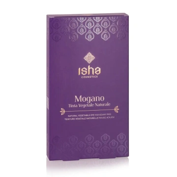 Vopsea de par naturala rosu - mahon 100g Isha