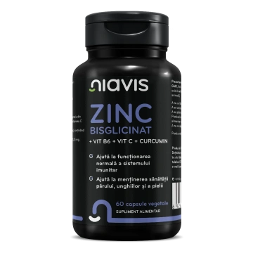 ZINC Bisglicinat + Vit B6 + Vit C + Curcumin 60 cps