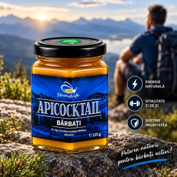 ApiCocktail® Barbati - 225g cocktail apicol pentru imunitate cu miere, polen, propolis, apilarnil by Dr. Ing. Cornelia Dostetan Abalaru apicultor - Img 3
