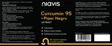 Curcumin 95 + Piper Negru Extract 60cps - Img 2
