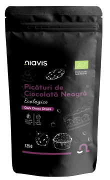 Picaturi de Ciocolata Neagra Ecologice/BIO 125g - Img 2