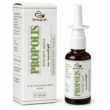 Propolis cu argint coloidal si eucalipt - lavaj nazal - 50 ml by Dr. Ing. Cornelia Dostetan Abalaru apicultor