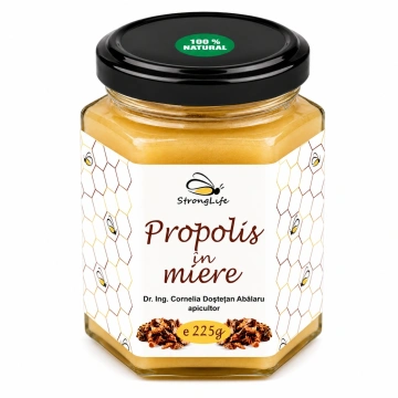 Propolis in miere - 225g by Dr. Ing. Cornelia Dostetan Abalaru apicultor