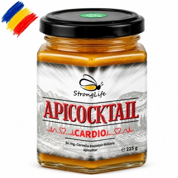 Apicocktail® Cardio - 225g cocktail apicol cu proprietati terapeutice cardio-vasculare by Dr. Ing. Cornelia Dostetan Abalaru apicultor