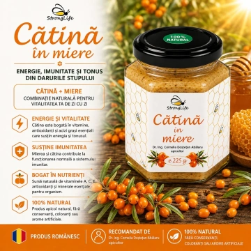 Catina in miere - 225g by Dr. Ing. Cornelia Dostetan Abalaru apicultor - Img 3