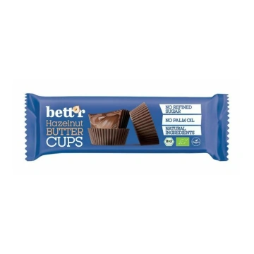 Praline cu crema de alune de padure bio 3buc x 13g Bettr
