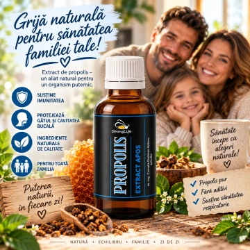 Propolis extract natural apos - 50 ml by Dr. Ing. Cornelia Dostetan Abalaru apicultor - Img 2