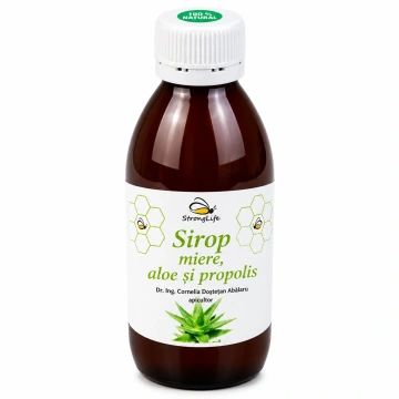 Sirop de aloe si propolis cu miere de albine - 200ml by Dr. Ing. Cornelia Dostetan Abalaru apicultor - Img 5