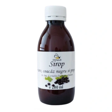 Sirop de coacaze negre si propolis cu miere de albine - 200ml by Dr. Ing. Cornelia Dostetan Abalaru apicultor - Img 6