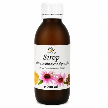 Sirop de echinacea si propolis cu miere de albine - 200ml by Dr. Ing. Cornelia Dostetan Abalaru apicultor - Img 5