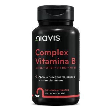 Vitamina B Complex - Vit B6 + Vit B1 + Vit B12 + Vit B7 60CPS