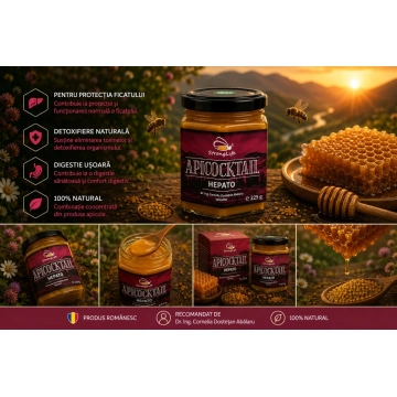 ApiCocktail® Hepato - 225g cocktail apicol pentru protectia si regenerarea celulelor hepatice by Dr. Ing. Cornelia Dostetan Abalaru apicultor - Img 5
