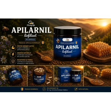 Apilarnil Liofilizat StrongLife - 90 capsule by Dr. Ing. Cornelia Dostetan Abalaru apicultor - Img 5