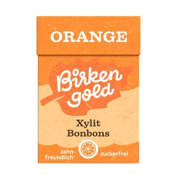 Bomboane cu portocale indulcite cu xylitol 30g Birkengold