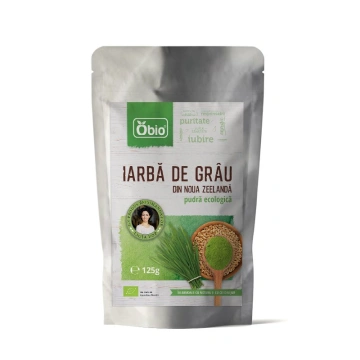 Iarba de grau Noua Zeelanda pudra bio 125g Obio