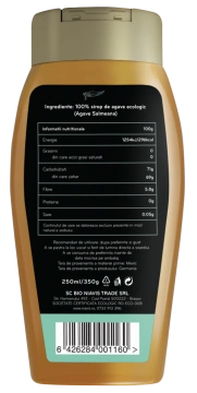 Sirop de Agave Light Ecologic/BIO 250ml/350g - Img 3