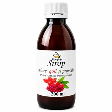 Sirop de goji si propolis cu miere de albine - 200ml by Dr. Ing. Cornelia Dostetan Abalaru apicultor - Img 5