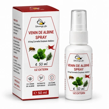 Spray cu venin de albine - 50ml by Dr. Ing. Cornelia Dostetan Abalaru apicultor