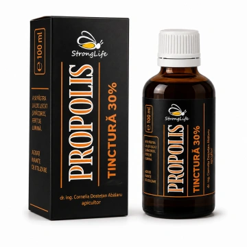 Tinctura de propolis 30% - 100ml by Dr. Ing. Cornelia Dostetan Abalaru apicultor