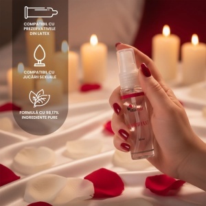 Lubrifiant pe baza de apa , Lubrifiant, compatibil cu prezervative, fara parabeni, 30 ml - Img 3