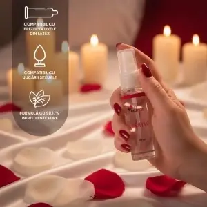 Lubrifiant pe baza de apa , Lubrifiant, compatibil cu prezervative, fara parabeni, 30 ml - Img 3