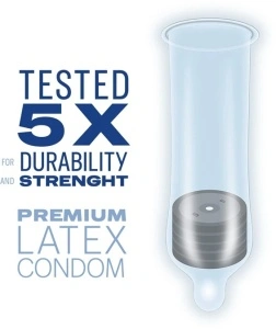 Prezervative Arouser (Tickle Me): cu nervuri speciale pentru senzații diferite (53mm) - Img 6
