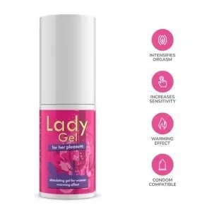 Gel Lady Gel, pentru stimulare cu efect de incalzire, 30 ml