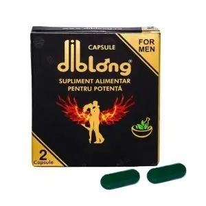 Capsule Diblong Ginseng - supliment alimentar pentru bărbați, sub forma de capsule, 1 cutie x 2 buc - Img 2