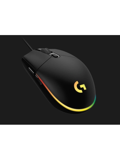 Logitech mouse cu fir G102 RGB, 6 butoane, 8000 dpi, senzor optic, USB ...