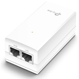 "48V Passive PoE Injector Adapter PORT: 1× Gigabit PoE Port, 1× Gigabit Non-PoE Port SPEC: Data and Power Carried over The Same Cable, 48 V Power Input, 24 W PoE Power, Plastic Case"