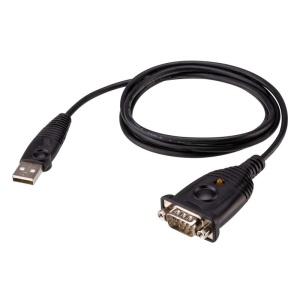 Adapto ATEN UC232AF. Conector 1: USB Type-A, Conector 2: RS-232, Lungime cablu: 1,2 m. Culoarea produsului: Negru