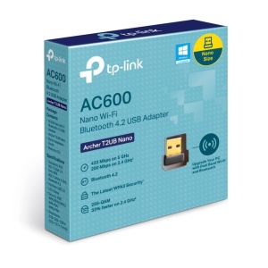 Adaptor wireless TP-Link, ARCHER T2UB NANO; AC600 Dual-band, USB 2.0; Bluetooth 4.2, Wireless Standards: EEE 802.11ac, IEEE 802.11a, IEEE 802.11n, IEEE 802.11g, IEEE 802.11b, 5GHz - 433Mbps, 2.4GHz 200Mbps, Dimensiuni: 15.7*7.4*19.2mm. - Img 2
