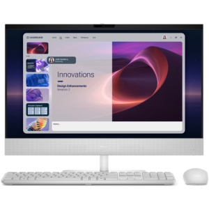 All-in-One Consumer Dell Pro 24 EC24260 cu procesor Intel Core Ultra 5 325 pana la 5 GHz, 24 inch, FHD, 16 GB, Intel Graphics, Windows 11 Pro, White, 3 ani Garantie