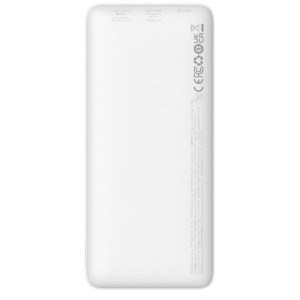 Baterie externa Baseus Airpow, 10000mAh, 20W, 1 x USB; 1 x USB Type-C input/output, total 3A, include cablu USB la USB Type-C de 30cm, alb,