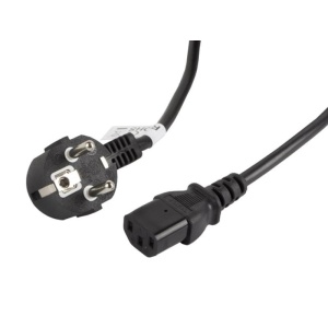 Cablu alimentare CEE 7/7 IEC 320 C13 3 m VDE negru
