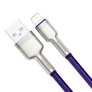 CABLU alimentare si date Baseus Cafule Metal, Fast Charging Data Cable pt. smartphone, USB la Lightning Iphone 2.4A, 2m, violet - Img 2