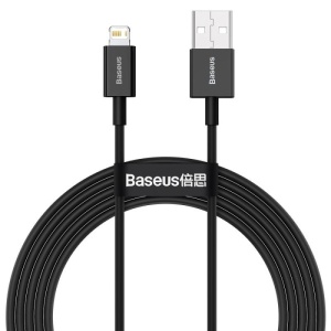 CABLU alimentare si date Baseus Superior, Fast Charging Data Cable pt. smartphone, USB Type-C la Lightning Iphone PD 20W, 1m, negru