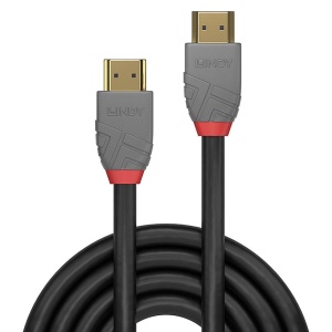 Cablu Lindy 7.5m High Speed HDMI, latime de banda suportata 10.2Gbps, rezolutie maxima 4096x2160@60Hz 4:2:0 8bit, Anthra - Img 2