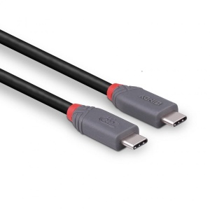 Cablu Lindy USB4 240W USB Type C, putere maxima 240W, 100W , lungime 2 metri, latime de banda supotata 40Gbps, gri - Img 4